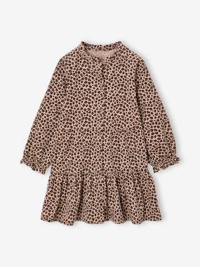 -Long-sleeved dress for girls