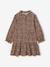 Long-sleeved dress for girls camel - vertbaudet enfant 