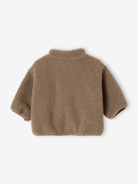 Zip-up jacket for baby boys taupe - vertbaudet enfant 