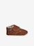 Chaussons bébé garçon cuir à scratch beige+marron - vertbaudet enfant 