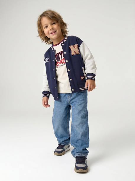 Jean loose morphologie medium double stone+noir - vertbaudet enfant 