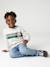 Crew neck sweatshirt for boys marl white+mauve - vertbaudet enfant 