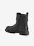 Zip-up synthetic boots for girls black - vertbaudet enfant 