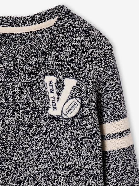 Pull garçon col rond manches longues lot bleu - vertbaudet enfant 