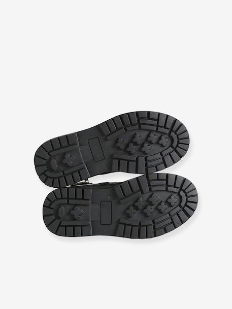 Bottines enfant fille à lacets argenté - vertbaudet enfant 