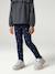 Printed Leggings for Girls almond green+aqua green+blue+ink blue+mauve+printed green+printed pink - vertbaudet enfant 