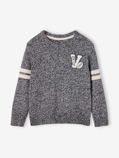 Round-neck long-sleeved jumper for boys set blue - vertbaudet enfant 
