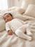 Quilted Set: Cardigan + Fully Printed Footed Trousers ecru+rose+vanilla - vertbaudet enfant 