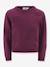 Happy Girls floral jumper for girls bordeaux red+navy blue - vertbaudet enfant 