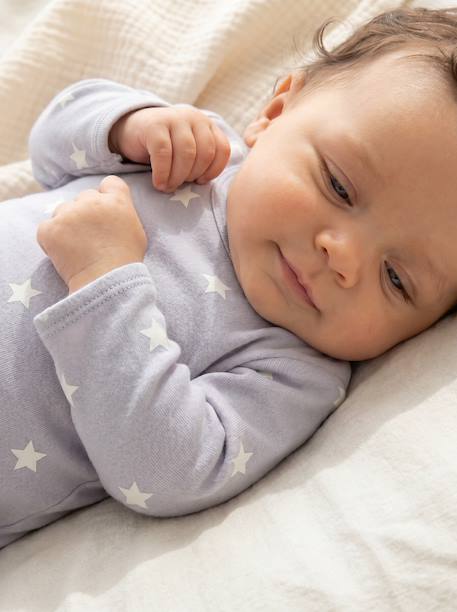 Lot de 2 dors-bien bébé ouverture dos bleu ciel - vertbaudet enfant 
