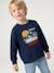 Crewneck sweatshirt for boys navy blue+tomato red - vertbaudet enfant 