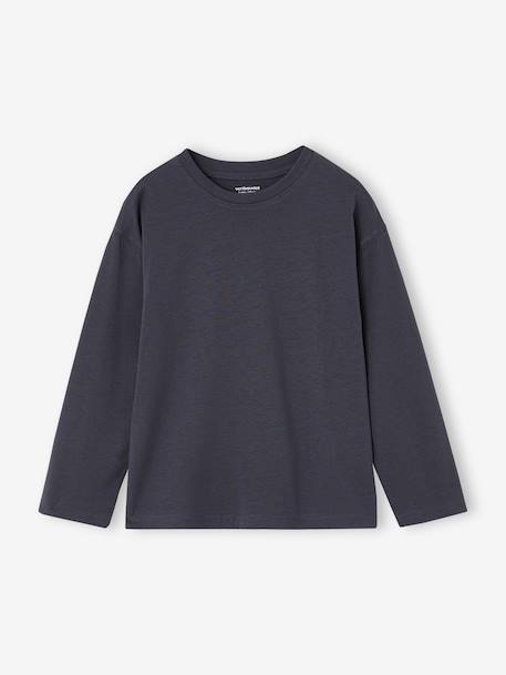 Pack of 3 long-sleeved T-shirts for boys green+royal blue - vertbaudet enfant 