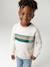Crew neck sweatshirt for boys marl white+mauve - vertbaudet enfant 