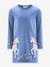 Robe licorne brodée fille Happy Girls bleu chambray - vertbaudet enfant 