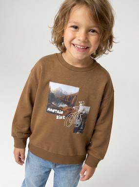 Crewneck sweatshirt for boys - vertbaudet enfant