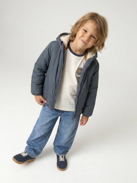 3-in-1 Parka with Removable Bodywarmer for Boys BLUE MEDIUM SOLID WITH DESIGN+BROWN DARK SOLID WITH DESIGN+GREEN MEDIUM SOLID WITH DESIG+lichen - vertbaudet enfant 
