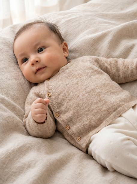 Pack of 3 newborn pieces marl beige - vertbaudet enfant 