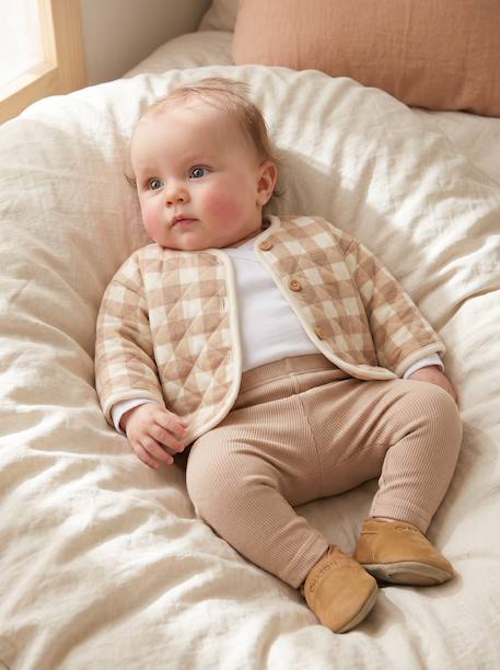 Pack of 3 newborn baby leggings ecru - vertbaudet enfant 