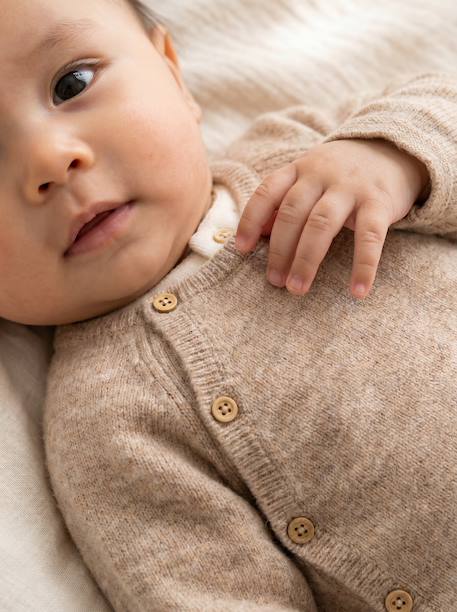 Pack of 3 newborn pieces marl beige - vertbaudet enfant 