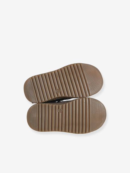 Chaussures premiers pas bébé boots cuir marine - vertbaudet enfant 