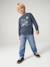 Sweatshirt with front print for boys marl red+marl white+night blue - vertbaudet enfant 