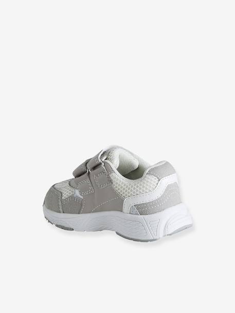 Baby first steps shoes with touch-fastening straps grey - vertbaudet enfant 