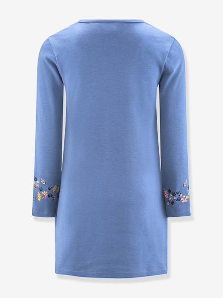 Robe licorne brodée fille Happy Girls bleu chambray - vertbaudet enfant 