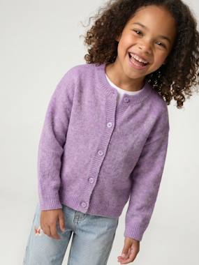 Gilet fille manches longues - vertbaudet enfant Fille-Pull, gilet, sweat-Gilet fille manches longues