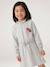 Short hooded dress for girls marl grey+navy blue - vertbaudet enfant 