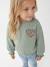Sweatshirt for girls grey green - vertbaudet enfant 