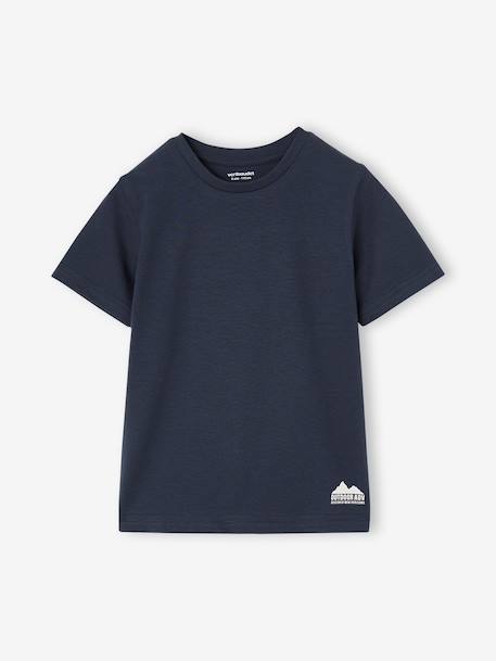 Pack of 3 short-sleeved t-shirts almond green+caramel+navy blue+pecan nut+petrol blue+sage green - vertbaudet enfant 