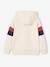 Sweat garçon à capuche motif placé blanc+lichen+marine+noix de pécan+vert sauge - vertbaudet enfant 