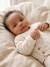 Quilted Set: Cardigan + Fully Printed Footed Trousers ecru+rose+vanilla - vertbaudet enfant 
