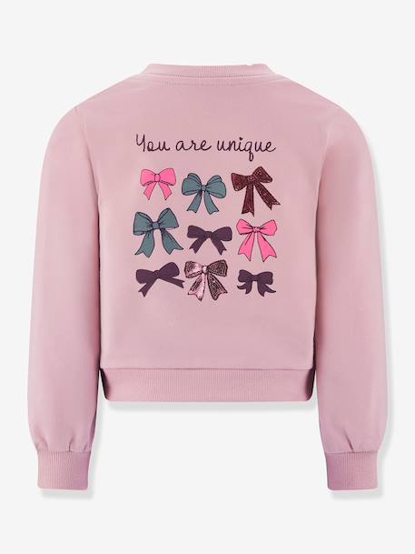 Happy Girls sweatshirt with bows for girls nude pink - vertbaudet enfant 