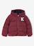 Doudoune à capuche garçon bordeaux+marine - vertbaudet enfant 