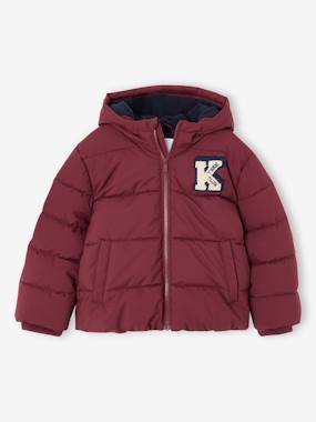 -Hooded puffer jacket for boys