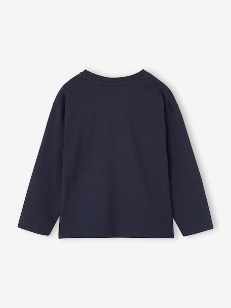 Pack of 3 long-sleeved T-shirts for boys green+royal blue - vertbaudet enfant 