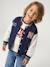 Teddy sweatshirt for boys fir green+navy blue - vertbaudet enfant 