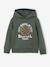 Ensemble sport garçon à capuche bordeaux+ocre+vert sauge - vertbaudet enfant 