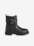 Zip-up synthetic boots for girls black - vertbaudet enfant 