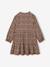 Long-sleeved dress for girls camel - vertbaudet enfant 