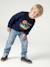 Crewneck sweatshirt for boys navy blue+tomato red - vertbaudet enfant 