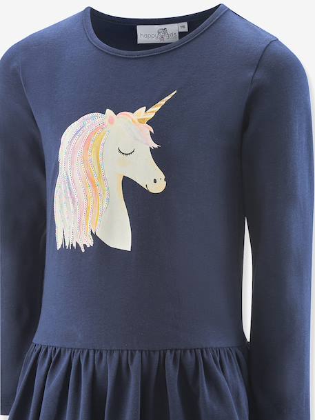 Robe licorne fille Happy Girls marine - vertbaudet enfant 