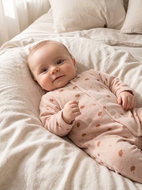 Pack of 2 newborn sleepsuits beige - vertbaudet enfant 