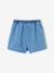 Jupe short fille plissée bleu moyen - vertbaudet enfant 