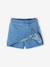 Pleated denim skort for girls medium blue - vertbaudet enfant 