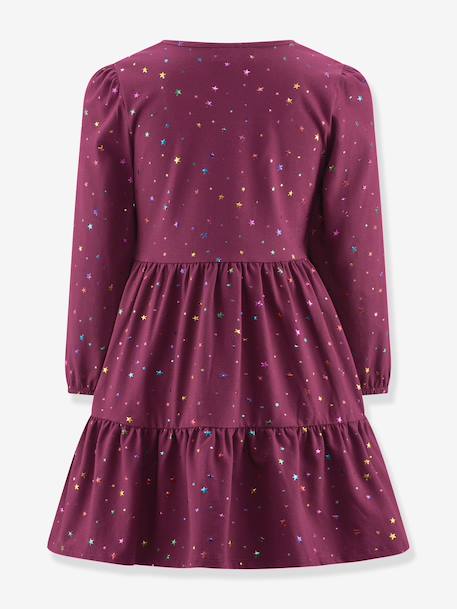 Robe avec licorne et étoiles fille Happy Girls bordeaux - vertbaudet enfant 