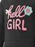 Robe avec message fille Happy Girls anthracite - vertbaudet enfant 