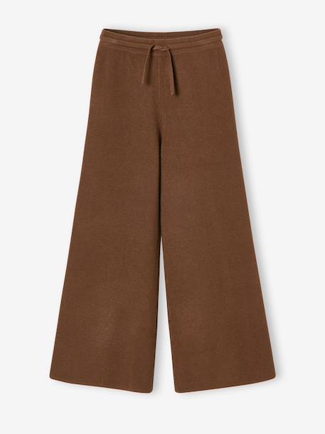 Pantalon large fille chocolat - vertbaudet enfant 