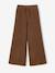 Wide-leg trousers for girls chocolate - vertbaudet enfant 